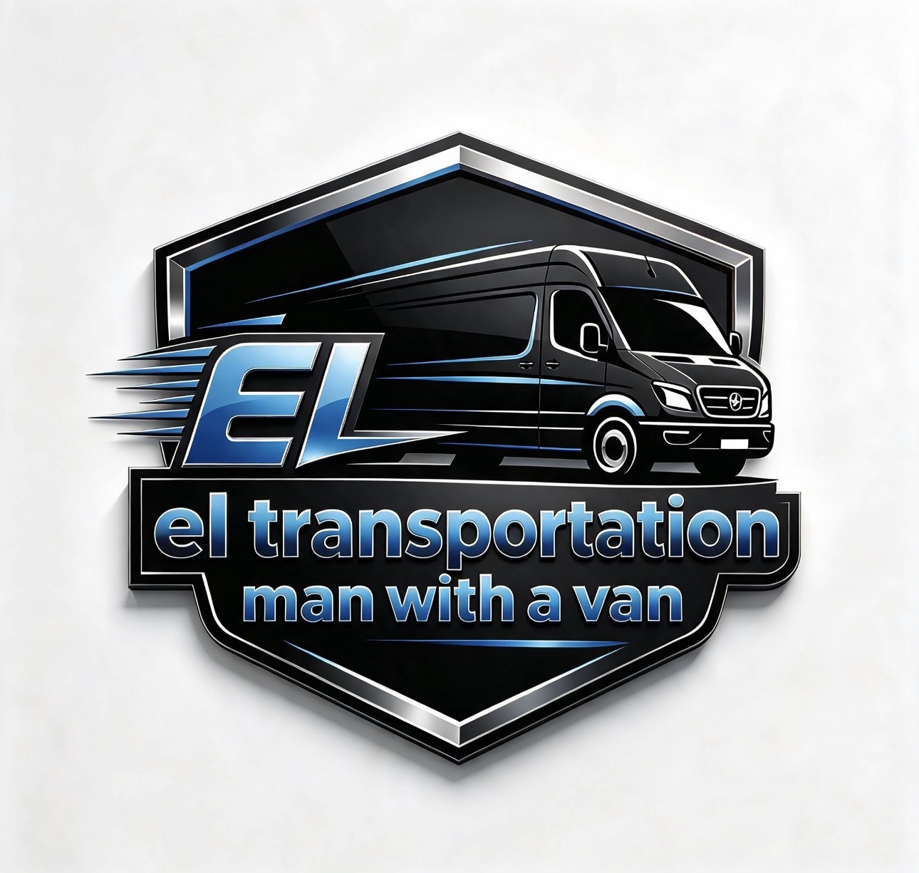 EL Transportation man with a van logo